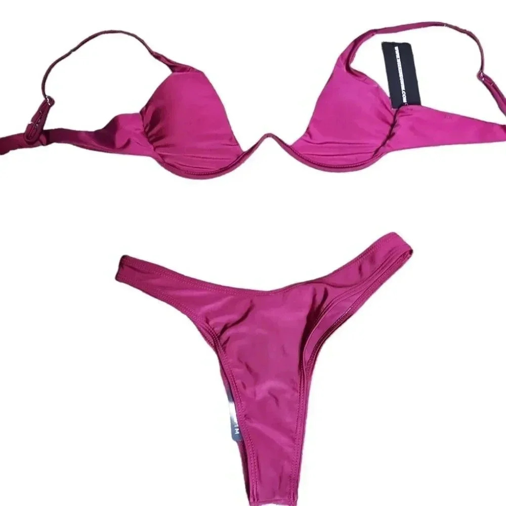 Weekend Swim Bikini Size M Pink Color